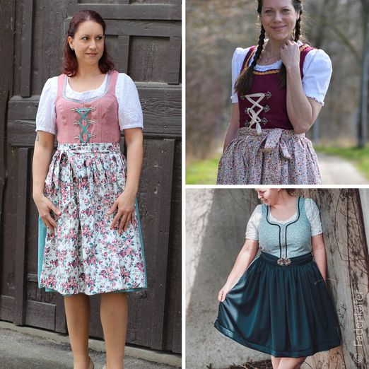 Kleid - Dirndl mit Bluse Damen - Schnittmuster eBook