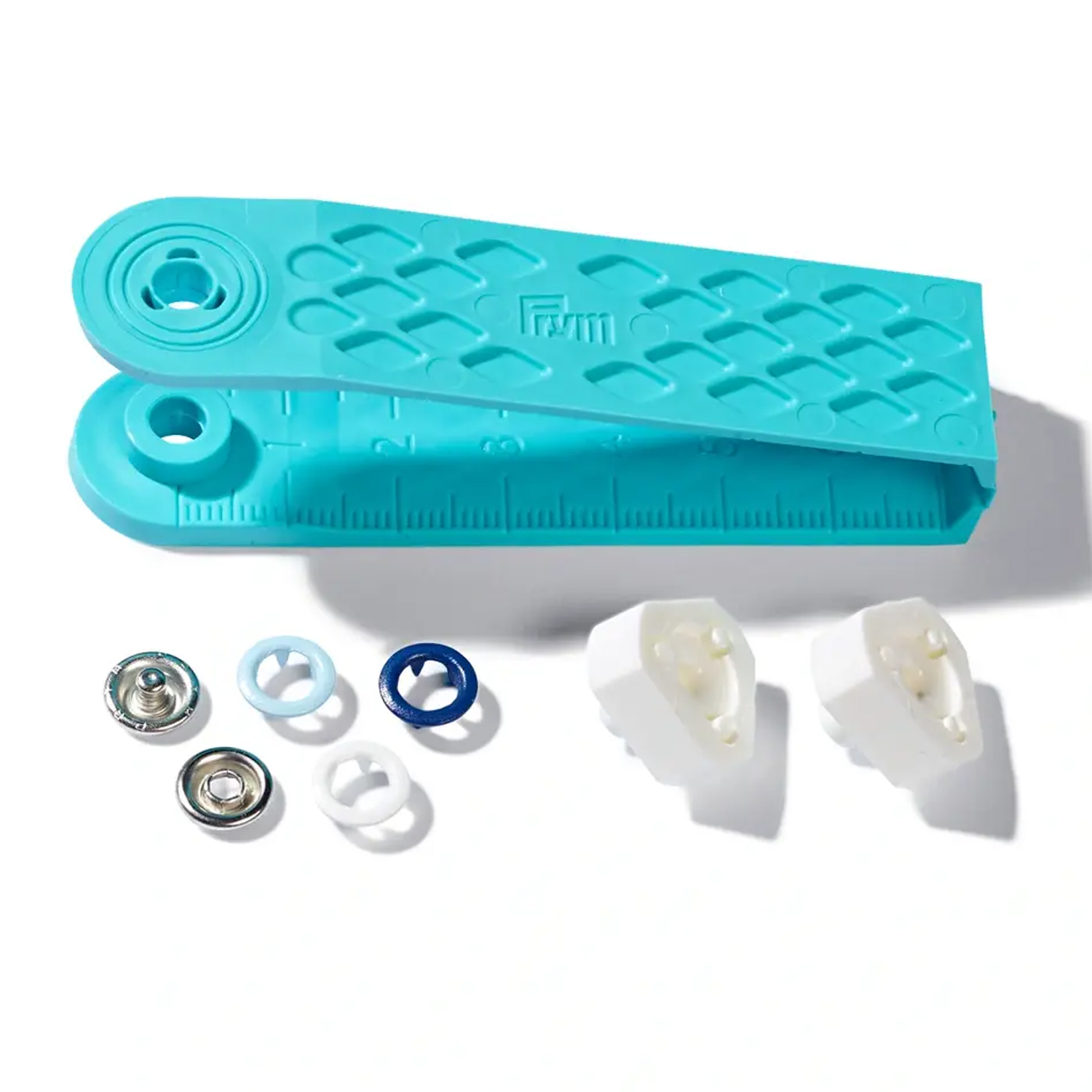 Prym LOVE Jersey Druckknöpfe - blau/weiß - 8mm - mit Werkzeug und Aufsätzen - 21 Stück-0 Prym LOVE Jersey Druckknöpfe - blau/weiß - 8mm - mit Werkzeug und Aufsätzen - 21 Stück-0