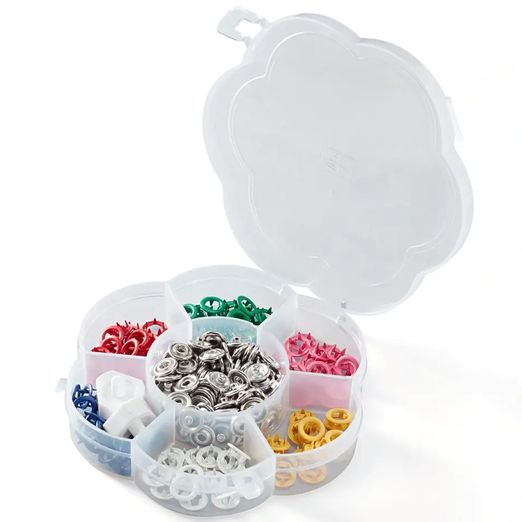 Prym LOVE Jersey Druckknöpfe - Set1 - 8mm - mit Aufsätzen - 60 Stück