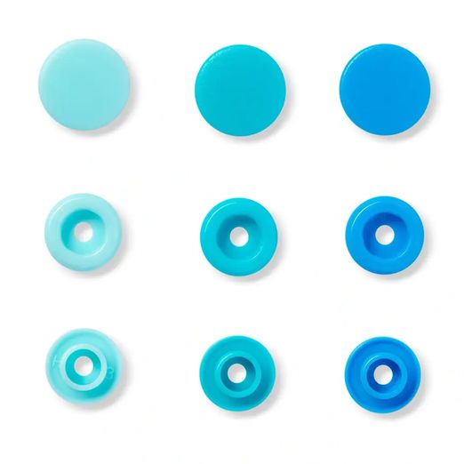 Prym LOVE Snap Druckknöpfe - blau - 12,4mm - 30 Stück