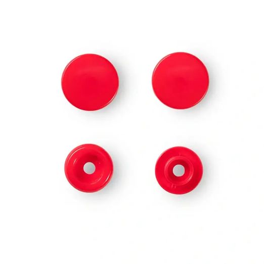 Prym Snap - Boutons-pression - 12,4 mm - Rouge clair  - 30 pièces