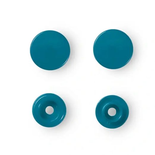 Prym Snap - Boutons-pression - 12,4 mm - Turquoise foncé - 30 pièces