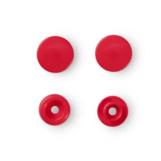 Prym Snap - Druckknöpfe - 12,4mm - rot - 30 Stück