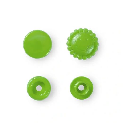 Prym Snap - Druckknöpfe - Blume - apfel - 21 Stück