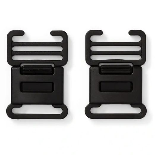 Prym Steckschnallen - flach - 25mm - schwarz - 2 Stück