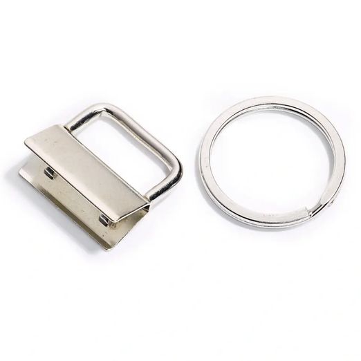 Prym Schlüsselband-Rohlinge - 25mm - silber - 1 Stück
