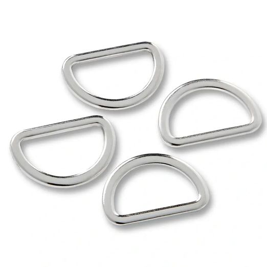 Prym Anneau demi-rond 20mm Argent - 4 pièces