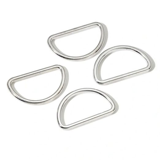 Prym Anneau demi-rond 30mm Argent - 4 pièces