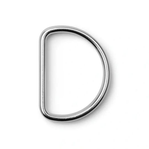 Prym Anneau demi-rond 40mm Argent - 2 pièces