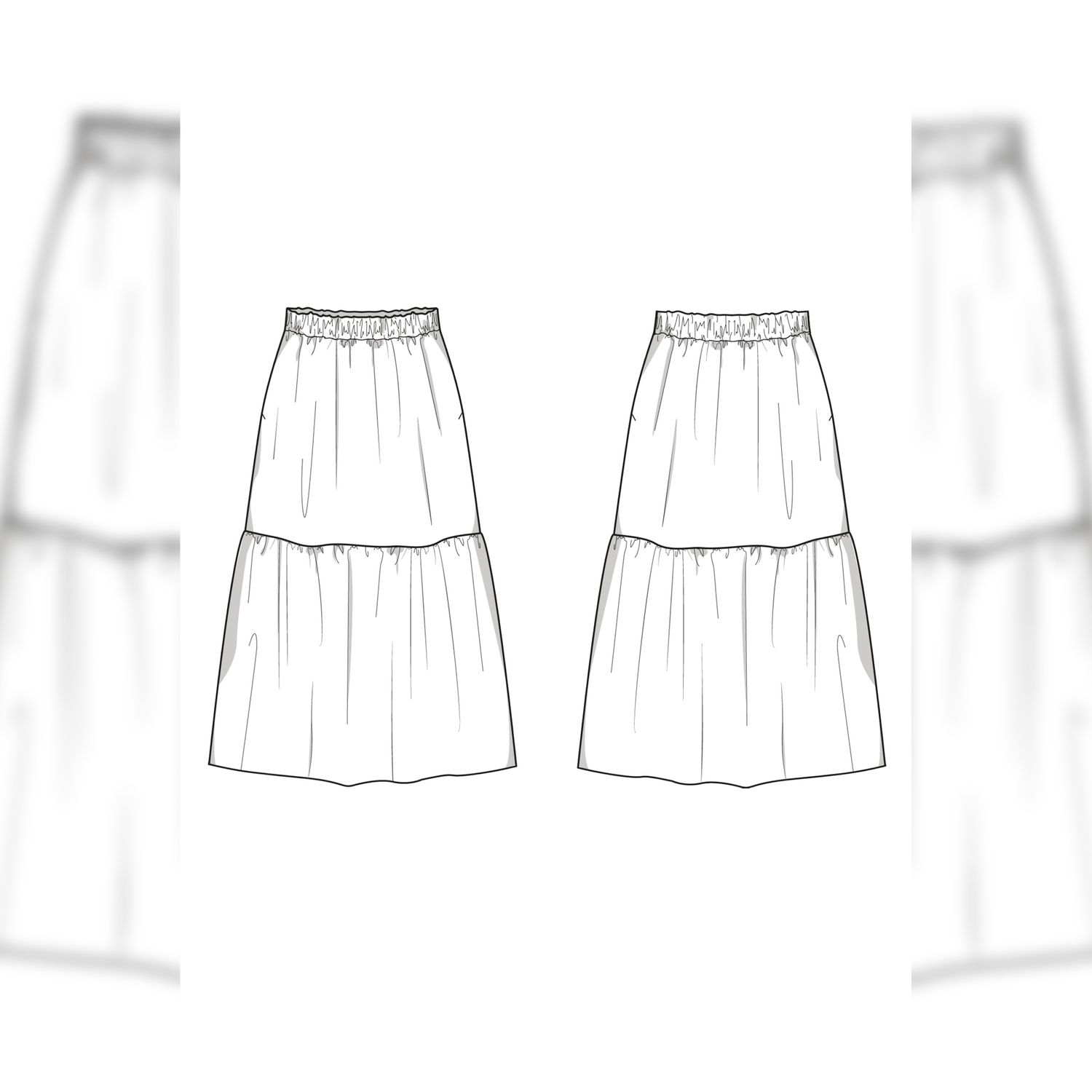 Rock - The Abbie Skirt - Schnittmuster eBook-1 Rock - The Abbie Skirt - Schnittmuster eBook-1