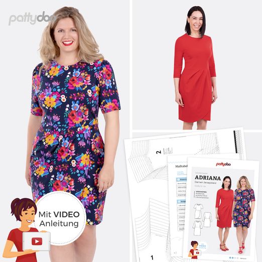 Jerseykleid - Adriana - Papier-Schnittmuster