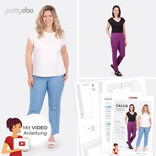 Damenhose - Callie - Papier-Schnittmuster