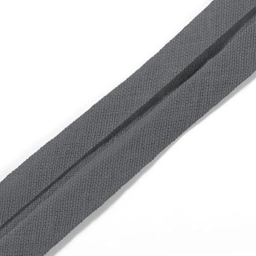 Prym Schrägband - Baumwolle - 40/20mm - 3,5m - grau 