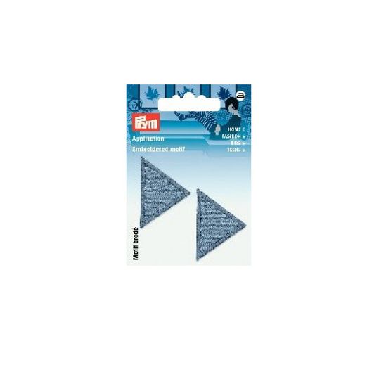 PRYM Patch - Triangle - Petit - Jeans clair - 2 pièces