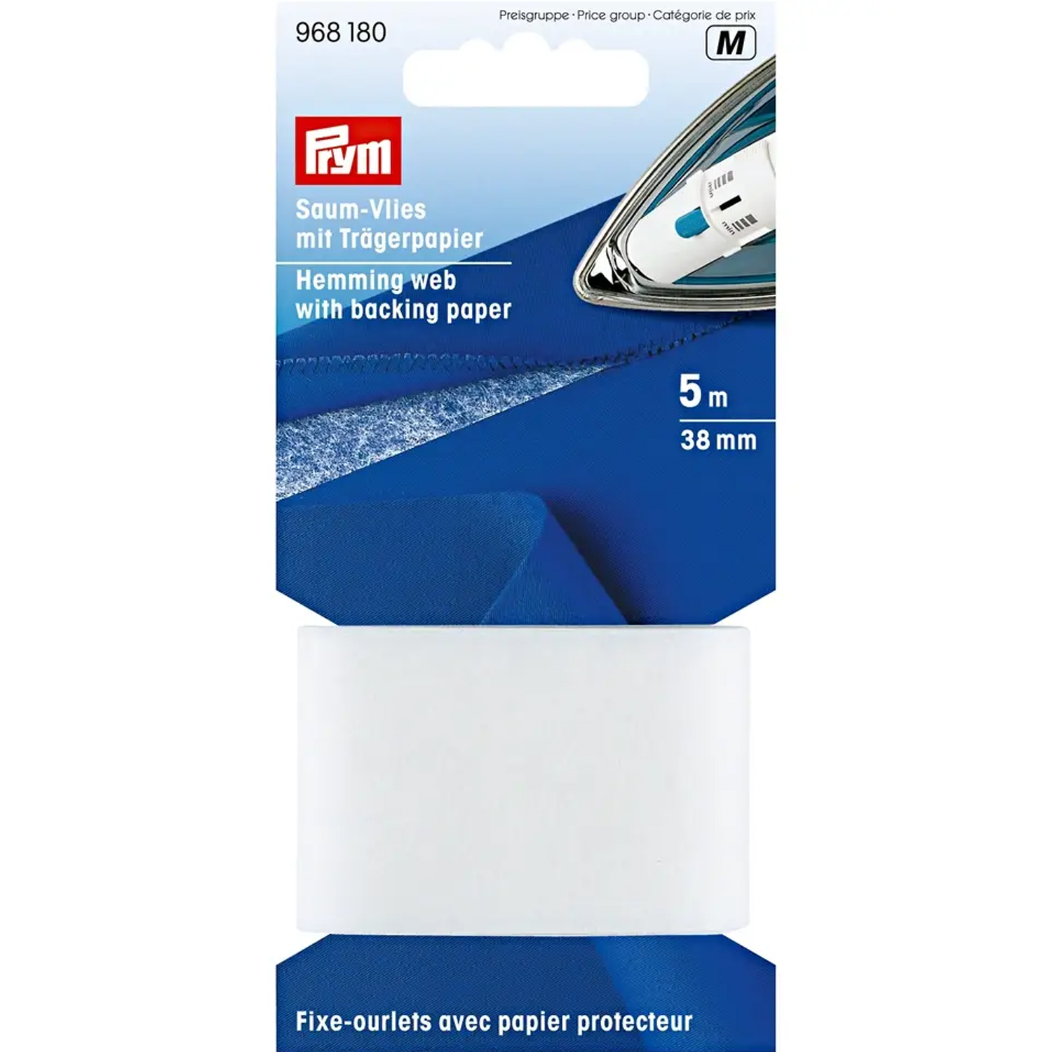 PRYM Saumvlies mit Trägerpapier zum Einbügeln - 30mm - weiß-0 PRYM Saumvlies mit Trägerpapier zum Einbügeln - 30mm - weiß-0
