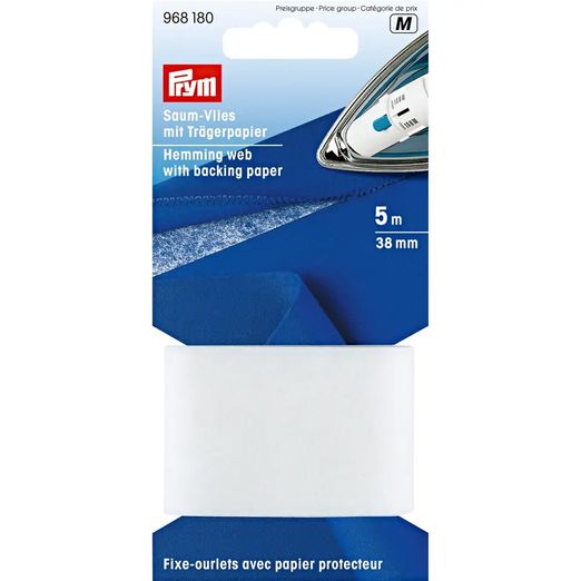 PRYM Saumvlies mit Trägerpapier zum Einbügeln - 30mm - weiß PRYM Saumvlies mit Trägerpapier zum Einbügeln - 30mm - weiß