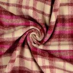 Mantelstoff – Flausch Karo Bordeaux Mantelstoff – Flausch Karo Bordeaux