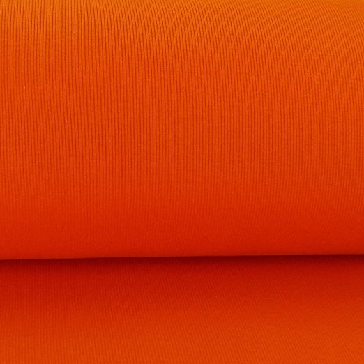 Bündchen Grobripp Uni Orange Bündchen Grobripp Uni Orange