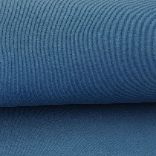 Bündchen Grobripp Uni Rauchblau Bündchen Grobripp Uni Rauchblau