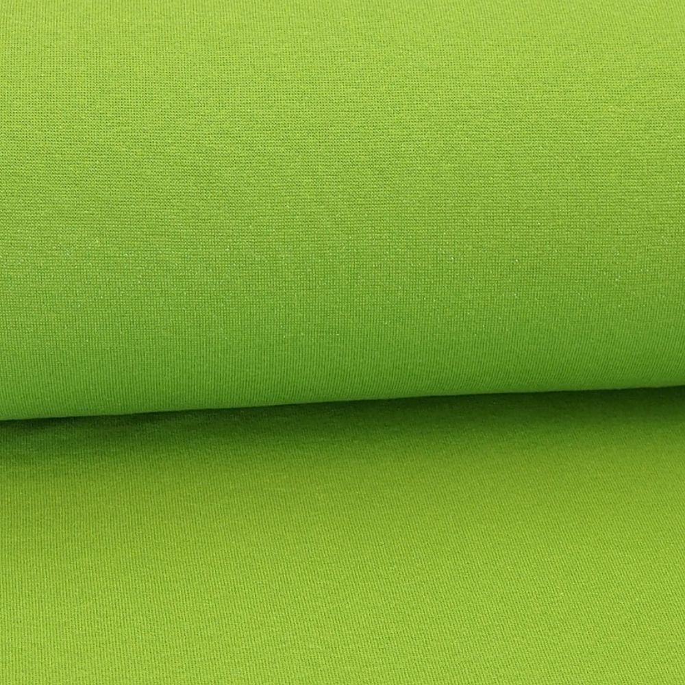 Glitzer Feinripp Bündchen Dunkles Lime/Silber-0 Glitzer Feinripp Bündchen Dunkles Lime/Silber-0