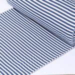 Bords côtes Raoul à rayures - Teinté dans la masse - Blanc Bleu fumée