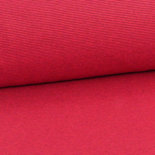 Streifenbündchen Bicolour Rot/Weinrot Streifenbündchen Bicolour Rot/Weinrot