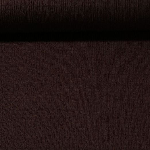 Blusen- & Kleiderstoff Lucie - Crincle Schokobraun