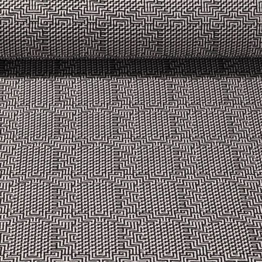 Jersey - Heavy Motif 3D rNoir Blanc