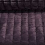Fausse fourrure - Carreaux Violet