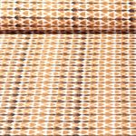 Tissu pour pantalon - Bengaline Stretch Gouttes Ecru Ocre