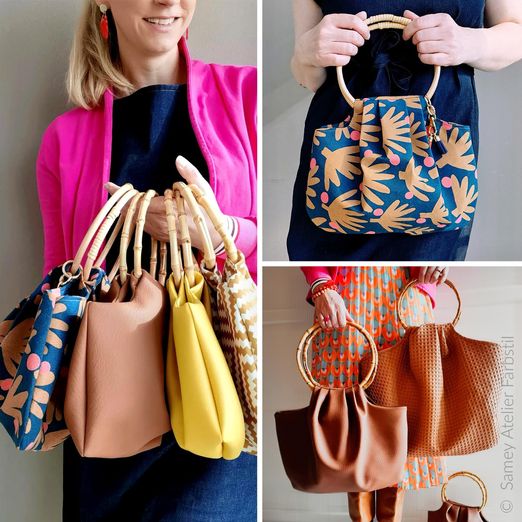 Taschen-Kombi - AMANDA RING BAG SMALL, MIDI & BIG - Schnittmuster eBook Taschen-Kombi - AMANDA RING BAG SMALL, MIDI & BIG - Schnittmuster eBook