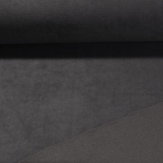 Tissu pour rideaux Harvard - Isolant thermique Velours Anthracite