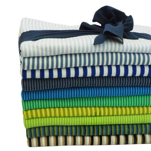 10 m Bündchenpaket STREIFEN/RINGEL Jungsfarben 10 x 1 m 10 m Bündchenpaket STREIFEN/RINGEL Jungsfarben 10 x 1 m