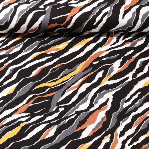 Viscose - Twill Zèbre Diagonal Gris acier