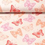 Jersey -  Papillons Pailleté Mélange écru Teinté dans la masse