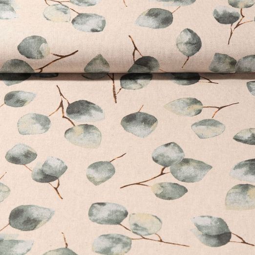 Canvas - Eukalyptus Leinenlook Beige