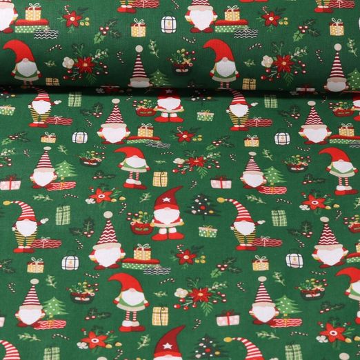 Coton - Noël des lutins Vert