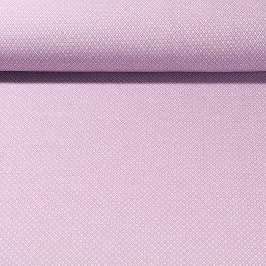 Canvas Doris - Kleine Rauten Lavendel Weiß