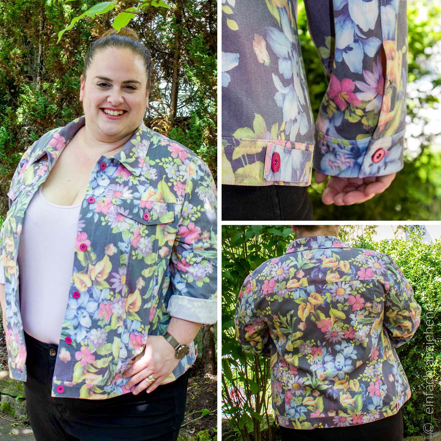 Jeansjacke - Knopf und Kragen Damen - Schnittmuster eBook-0 Jeansjacke - Knopf und Kragen Damen - Schnittmuster eBook-0