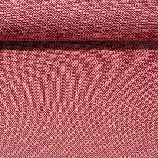 Canevas Doris - Petits losanges Bordeaux Blanc