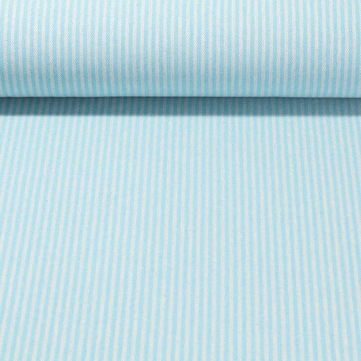 Canevas Doris - Rayé Blanc Turquoise