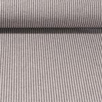 Canvas Doris - Gestreift Weiß Graphit