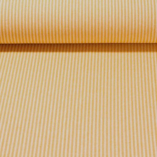 Canevas Doris - Rayé Blanc Ocre
