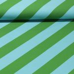 Bio Jersey - Hamburger Liebe Digitaldruck Stripemania Solid Türkis Grün