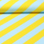 Bio Jersey - Hamburger Liebe Digitaldruck Stripemania Solid Hellblau Gelb