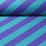 Sweat bio - Hamburger Liebe Impression numérique Stripemania Solide Bleu pétrole Violet