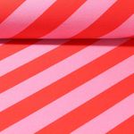 Bio Sweat - Digitaldruck Stripemania Solid Rosa Rot