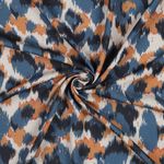 Viskose - Lurex Leo Ecru Navy