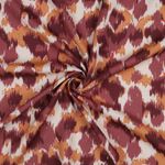 Viskose - Lurex Leo Ecru Bordeaux