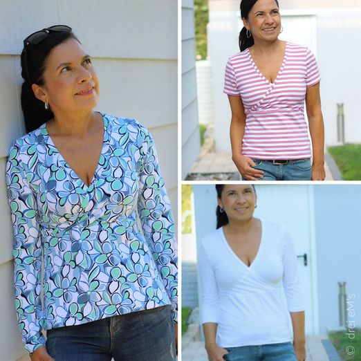 Wickelshirt - EDLING - Schnittmuster eBook